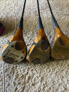 Mac Gregor Wooden Golf Driver Set - 1, 3, 5
